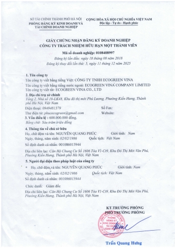 Đăng Ký Kinh Doanh