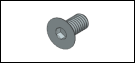 SCREW,MACH,M3X0.5-6mmL,HEX-INT,FL 90 DEG HD,SS,2mm DRV(TEST FIXTURE ONLY)